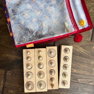 Montessori wooden cylinder puzzle